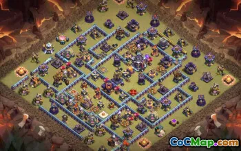 town hall 15, trophy/war base layout #39400