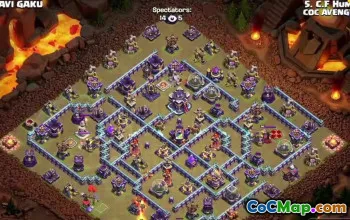 town hall 15, trophy/war base layout #39449