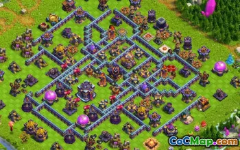 town hall 15, trophy/war base layout #39452