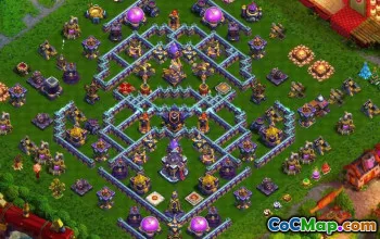 town hall 15, trophy/war base layout #39455