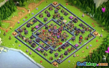 town hall 15, trophy/war base layout #39465