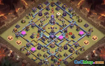 town hall 15, trophy/war base layout #39489