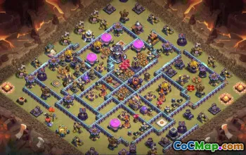town hall 15, trophy/war base layout #39490