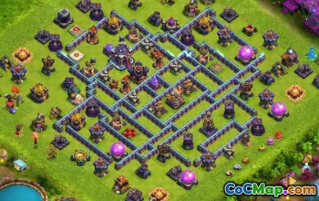 town hall 15, trophy/war base layout #39493