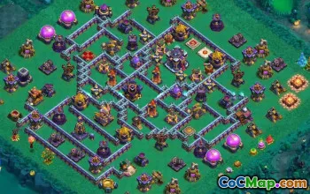 town hall 15, trophy/war base layout #39494