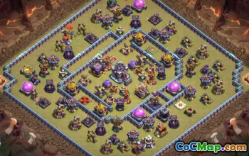 town hall 15, trophy/war base layout #39522