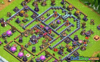 town hall 15, trophy/war base layout #39628