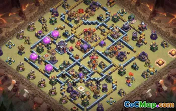 town hall 15, trophy/war base layout #39665