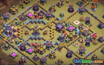 town hall 15, trophy/war base layout #39675