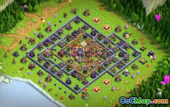 town hall 15, trophy/war base layout #39683