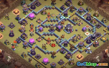 town hall 15, trophy/war base layout #39689