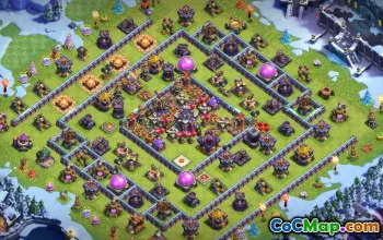 town hall 15, trophy/war base layout #39697