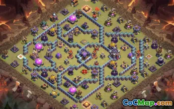 town hall 15, trophy/war base layout #39698
