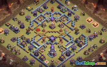 town hall 15, trophy/war base layout #39714