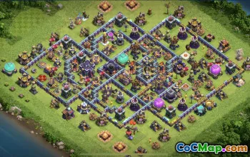 town hall 15, trophy/war base layout #39738
