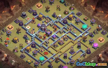 town hall 15, trophy/war base layout #39742