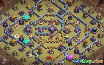 town hall 15, trophy/war base layout #39744