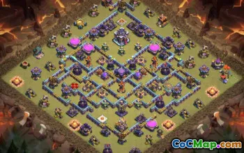 town hall 15, trophy/war base layout #39753