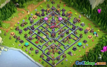 town hall 15, trophy/war base layout #39754