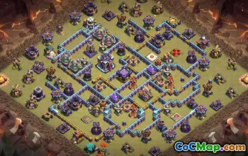 town hall 15, trophy/war base layout #39757