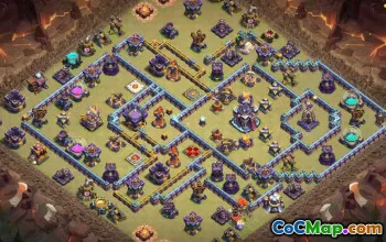 town hall 15, trophy/war base layout #39767