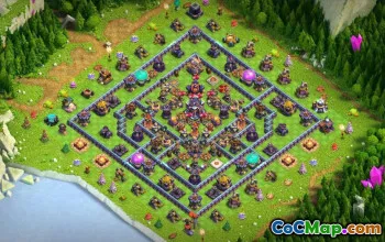 town hall 15, trophy/war base layout #39786