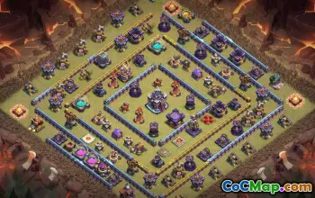 town hall 15, trophy/war base layout #39788