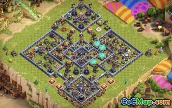 town hall 15, trophy/war base layout #39797