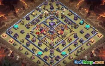 town hall 15, trophy/war base layout #39814