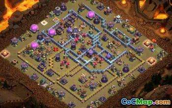 town hall 15, trophy/war base layout #39877