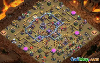 town hall 15, trophy/war base layout #39928