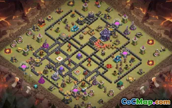 town hall 15, trophy/war base layout #39931