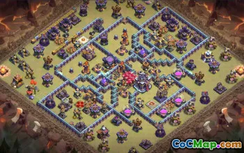 town hall 15, trophy/war base layout #40024