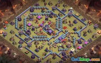 town hall 15, trophy/war base layout #40030