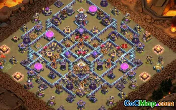 town hall 15, trophy/war base layout #40036