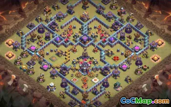 town hall 15, trophy/war base layout #40047