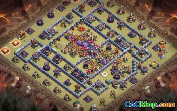 town hall 15, trophy/war base layout #40062