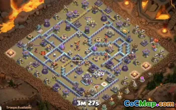 town hall 15, trophy/war base layout #40066