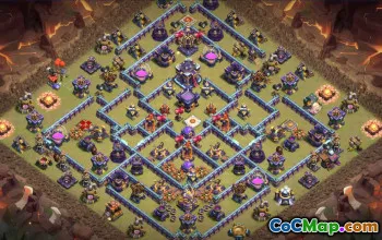 town hall 15, trophy/war base layout #40077