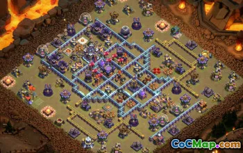 town hall 15, trophy/war base layout #40148