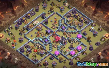 town hall 15, trophy/war base layout #40152