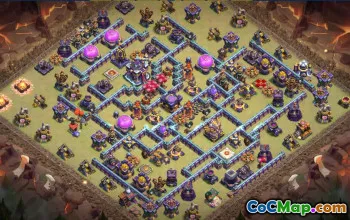 town hall 15, trophy/war base layout #40153