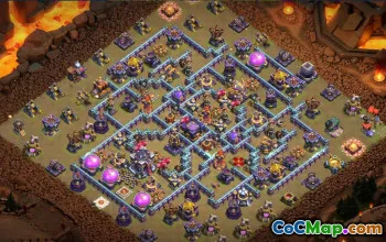 town hall 15, trophy/war base layout #40156
