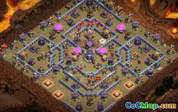 town hall 15, trophy/war base layout #40175
