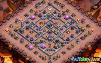 town hall 15, trophy/war base layout #40176