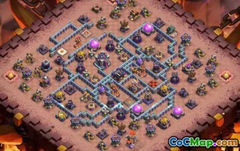 town hall 15, trophy/war base layout #40178