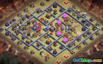 town hall 15, trophy/war base layout #40183