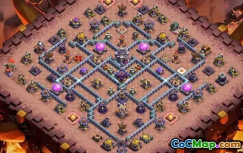 town hall 15, trophy/war base layout #40187
