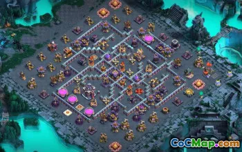 town hall 15, trophy/war base layout #40194