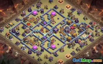 town hall 15, trophy/war base layout #40195